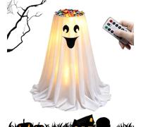 Halloween Ghost Candy Bowl - Remote Control Cute Trucco Oro Treat Stand | Halloween Candy Dispenser 46 x 46 x 52 cm | for Home Party Gathering Front Door Porch Garden Yard Cafe Bar