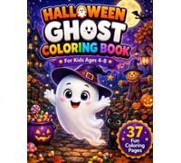 Halloween Ghost Coloring Book for Kids Ages 4-8: Cute Halloween Ghost Designs with Tracing & Counting Activities