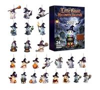 Halloween Ghost Countdown Calendar, 24-Day Acrylic Spooky Ghost With 2D Halloween Figures For Kids, Family, Home & Haunted House Decor