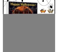 Halloween Ghost Countdown, Reading Ghost Calendar, 12.6x11.02in 2d Acrylic Decorations, Festive Indoor Display, Authentic Hanging Ornament for Tree, Haunted House, Home Use