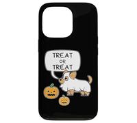 Halloween ghost cute dog and pumpkins, trick-or-treat, boo! Custodia per iPhone 13 Pro