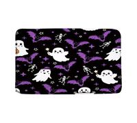 Halloween Ghost Cute Spooky Bat Skull Cartoon Gothic Horror Tappeto D'Ingresso Interno Moderno Tappetino Per Porta Zerbino D'Ingresso Per Interni Per Corridoio Porta Zona 40x60Cm