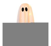 Halloween Ghost Decor, Light Up Ghost Table Ornament, Spooky Led Display, Haunting Centerpiece Prop, Scary Decoration for Indoor, Birthday, Party, Bedroom, Haunted Setup, White