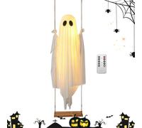 Halloween Ghost Decor - Light Up Hanging Swing | Pre-assemblato 5.25ft