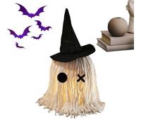 Halloween Ghost Decor, Spooky LED Lighted Ghost Ornament, Horror Party, Tabletop Haunting Decoration for Dining Room, Porch, Lawn, Garden, Escape, Festival Yard Accent, Indoor Outdoor Use