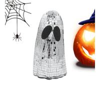 Halloween Ghost Disco Ball Classic Vintage Festive Theme Figurine | Ghost Silver Mirror Disco Ball per Desktop Cafe Party Incontri Studio Proprietari di Case Organizzatori di Eventi
