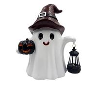 Halloween Ghost Lanterna Decorazione Ornamen con energia solare/LED Design esterno per la casa Decorazione notturna Piccola lanterna luminosa figure solari tombe decorazioni di luce, Halloween Ghost S