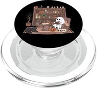 Halloween Ghost Lettura Libri Retro Bibliotecario Insegnante PopSockets PopGrip per MagSafe