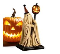 Halloween Ghost Light, Vintage Cute Resin Lighted Ghost Statue Decor