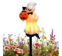 Halloween Ghost Lights Outdoor, Solar Garden Stake, Spooky Glowing Decor, Realistic Design, Weatherproof Build, Auto Charging, Bright Display,Easy Setup, Pathway, Porch, Lawn, 46x9.5x9.5cm