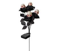 Halloween Ghost Lights - Pathway Markers, Rose Stakes For Yard, Patio | Standard Size | Light Up Rose Ghost Garden Stakes | 4-Branches Design, Waterproof Stake Frame, Pathway Markers For Yard, Walk