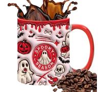 Halloween Ghost Mug - Tazza 3D in ceramica Beverage Cup, Scary Coffee Cup | 350 ml Design with Handle Creative Decorative Style, Novelty Hot Drink for Milk Tea Cocoa Juice Holiday Gathering
