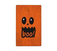 Halloween Ghost On Orange Boo Single Toggle Blank Wall Plate Light Switch Cover Decorativo 1 Gang per Cucina Camera Bagno Dimensioni 11,4 x 7 cm