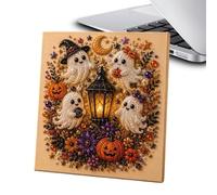 Halloween Ghost Pearl Art DIY Kit - 3D Mosaic Craft Set | 8x8 In Canvas
