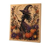 Halloween Ghost Pearl Art DIY Kit, DIY Fall Home Decor Wall Art 20x20cm
