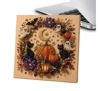 Halloween Ghost Pearl Art DIY Kit, DIY Fall Home Decor Wall Art 20x20cm