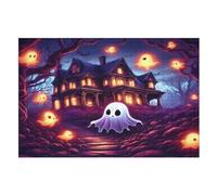 Halloween Ghost Puzzle Games for Adults E Bambini - for Creativity And Mindfulness - Challenging Jigsaw Puzzles 1000 Pezzi for Family (75×50cm)