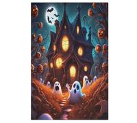 Halloween Ghost Puzzle Games for Adults E Bambini - for Creativity And Mindfulness - Challenging Jigsaw Puzzles 1000 Pezzi for Family 78×53cm