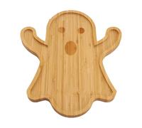 Halloween Ghost Serving Trays | Wooden Decorative Ghost Plates for Appetizer, Dessert, Snacks, and Sushi | Cute Multifunctional Serving Trays for Halloween Parties, Home Decor
