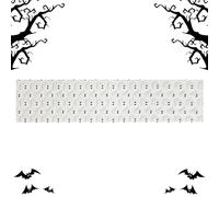 Halloween Ghost Table Runner, Halloween Dinner Table Runner Decorations, Strookal Spooky Kitchen Dinner Tabletop Decoration for Holiday Rally Home Outdoor Indoor