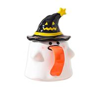 Halloween , Ghost-Themed Ceramic Drinkware, Festive Mug with Lid and Handle, Sturdy Heat-Resistant Costrution, Whimsical Seasonal Design, Perfect for Tea Parties, Ristorante Use