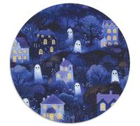 Halloween Ghosts And Monsters 1000 Pezzi Jigsaw Puzzle Giochi Educativi Creatività Puzzle Rotondo Bellissima Decorazione Puzzle Per Adulti E Bambini 1000pcs (67.5x67.5cm)
