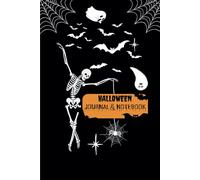 Halloween Ghosts Journal and Notebook Vintage themed Horror Characters Scary Creepy Eyes Magic Ghosts Spooky For Back To School Fun and Silly