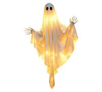 Halloween Ghosts Outdoor - Light Up Hanging Ghost Decor with String Lights