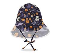 Halloween Ghosts Unisex 2t-4t Baby Sunmer Cappello, cappello da sole regolabile per bambini, cappello da sole a tesa larga, accessori da spiaggia per neonati, Fantasmi di Halloween, 2-4 anni