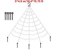Halloween Gigante Ragnatela Elasticizzato Triangolare Mega Con Grondaia Hook