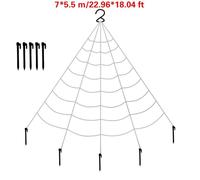 Halloween Gigante Ragnatela Elasticizzato Triangolare Mega Con Grondaia Hook
