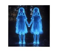 Halloween Girl Window Decals Glass Cabinet Wall Stickers Spooky Decor