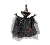 Halloween Glass Ornaments - Halloween Grim Reapers for Haunted House | Halloween Hanging Grim Reapers Deco | Wall Decor Spooky Pumpkin Cat Witch Pendant Photo Props Party Supplies for Home Farmhouse