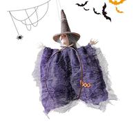 Halloween Glass Ornaments - Halloween Grim Reapers for Haunted House | Halloween Hanging Grim Reapers Deco | Wall Decor Spooky Pumpkin Cat Witch Pendant Photo Props Party Supplies for Home Farmhouse