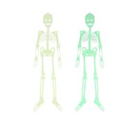 Halloween Glow Skeleton, 2 Pcs Halloween Glow Skeleton Props Halloween Skeleton 90cm Glowing Hanging Glow Skeleton for Halloween Festival Ornaments