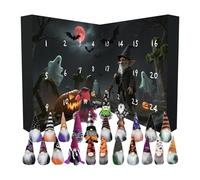 Halloween Gnome Calendar, Countdown Plush Dolls, 8,27 x 8,27 in Soft Holiday Ornaments, Hanging Loop Design, Festive Decorative Figures for Kids Adults Friends Family Home Shop Decor