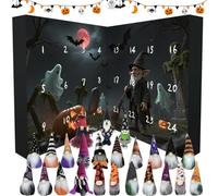 Halloween Gnome Countdown Calendar 2025,Gnome Advent Calendar Surprise Set,Horror Cute Mini Gnomes Countdown Calendars for Halloween Home Decorations Gift