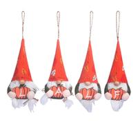 Halloween Gnome Ornaments | Faceless Doll Cute Pendant With Lanyard 4pcs Ha