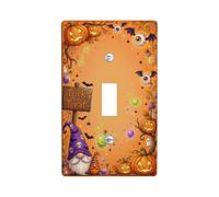 Halloween Gnome Trick or Treats Toggle Switch Plate