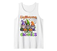 Halloween gnomi Camicia Carino gnomi Zucca Strega Canotta