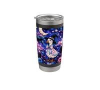 Halloween Goose Stained Art Trans Pride Witch Transgender Bicchiere termico in acciaio inox doppia parete
