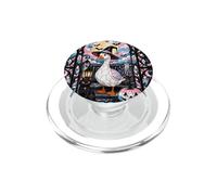 Halloween Goose Stained Art Trans Pride Witch Transgender PopSockets PopGrip per MagSafe