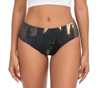 Halloween Goth 1 Stampa Donne Biancheria Intima Funzionalità Copertura Completa Mutandine Stretch Casual Uso quotidiano, Nero , XS
