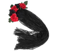 Halloween gotico fiore ghirlanda fascia per capelli cosplay copricapo da sposa