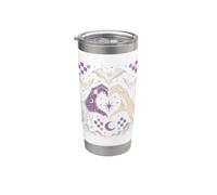 Halloween gotico Witchcore scheletro strega cuore Halloween Bicchiere termico in acciaio inox doppia parete
