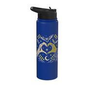 Halloween gotico Witchcore scheletro strega cuore Halloween Stainless Steel Insulated Water Bottle