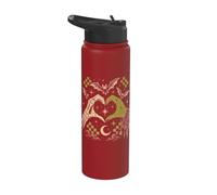 Halloween gotico Witchcore scheletro strega cuore Halloween Stainless Steel Insulated Water Bottle
