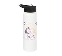 Halloween gotico Witchcore scheletro strega cuore Halloween Stainless Steel Insulated Water Bottle