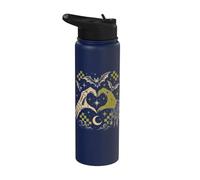 Halloween gotico Witchcore scheletro strega cuore Halloween Stainless Steel Insulated Water Bottle