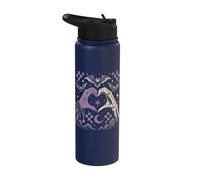 Halloween gotico Witchcore scheletro strega cuore Halloween Stainless Steel Insulated Water Bottle